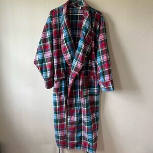 Victoria's Secret Multicolor Plaid Robe